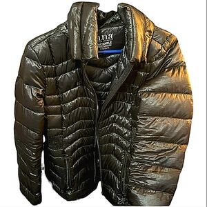A.N.A Packable Medium Down Black Coat Size M